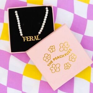 The Peach Fuzz Feral Pearl Necklace